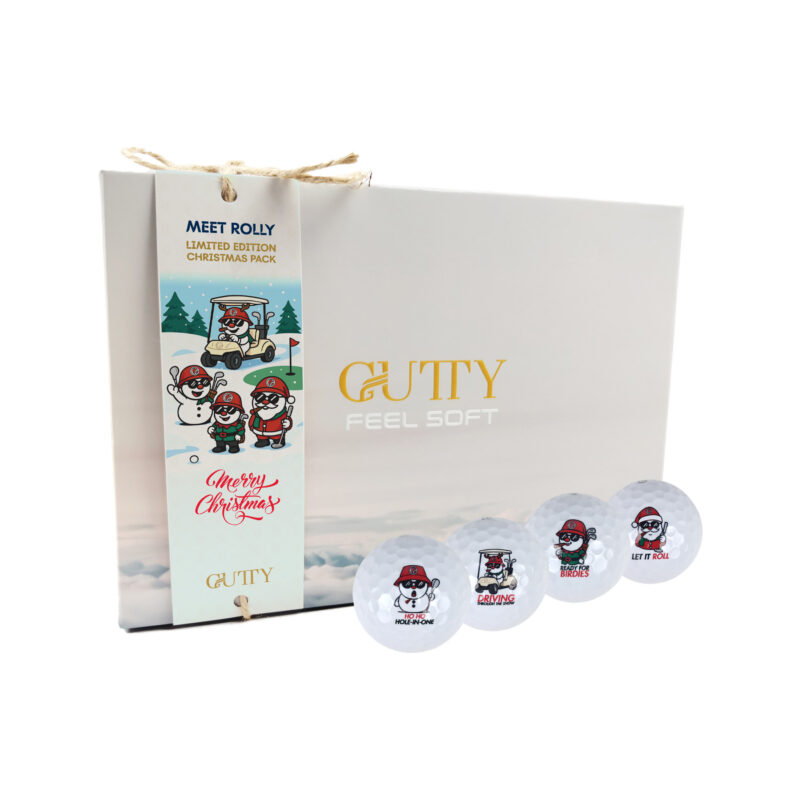Gutty Feel Soft Golf Ball (Limited Edition) - Meet Rolly - Christmas Pack