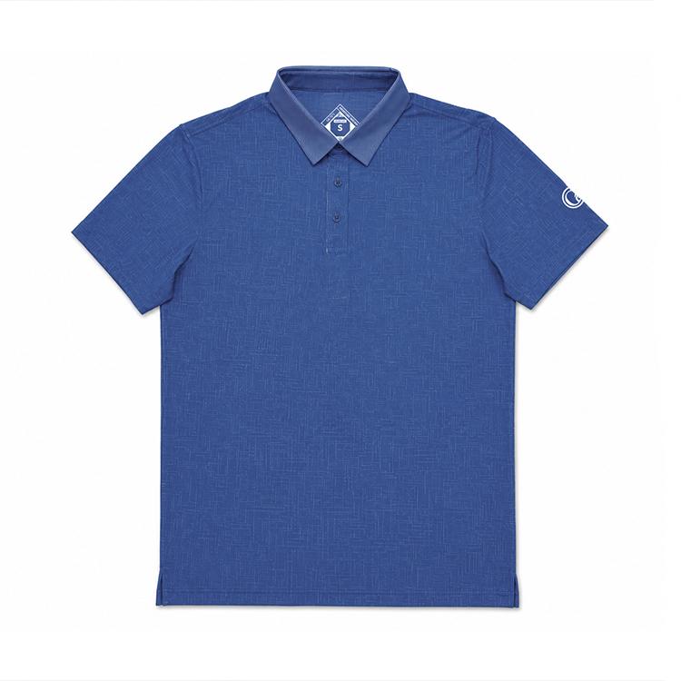 Gutty Prime Men's Golf Polo SH26 (Blue Gridline)