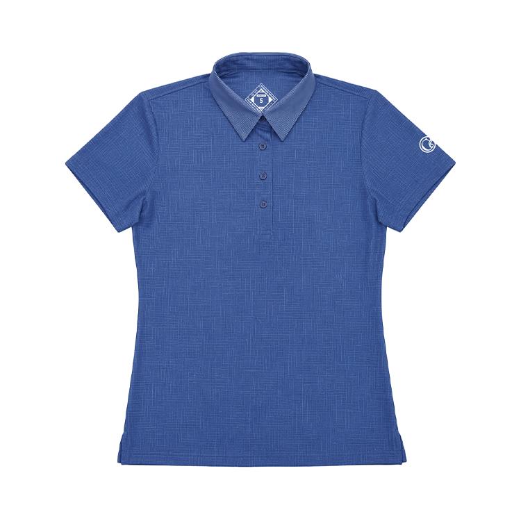 Gutty Prime Women's Golf Polo SH26 (Blue Gridline)